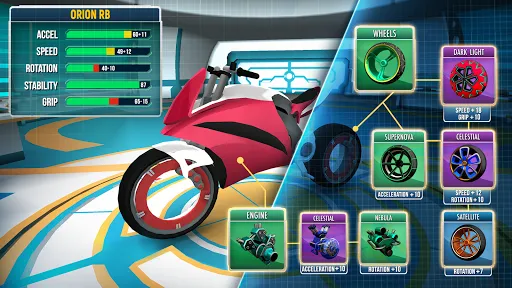 Gravity Rider: Space Bike Race Screenshots
