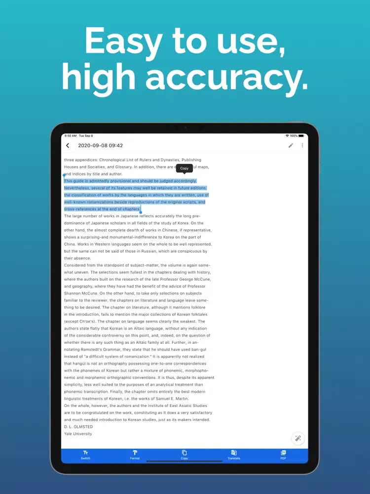 Easy OCR: Image to text easily iPad سکرین شاٹس