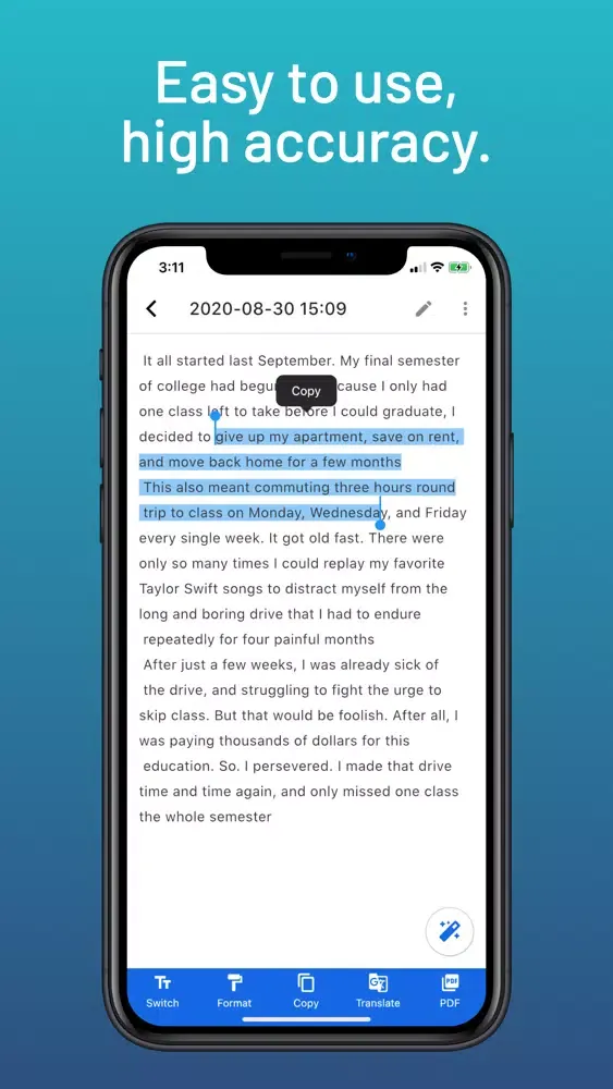 Easy OCR: Image to text easily سکرین شاٹس