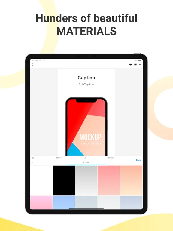 Mockup - App Screenshot Design iPad  Screenshots