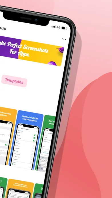 Mockup - App Screenshot Design Screenshots