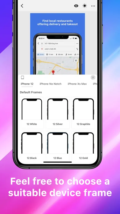 Mockup - App Screenshot Design Screenshots