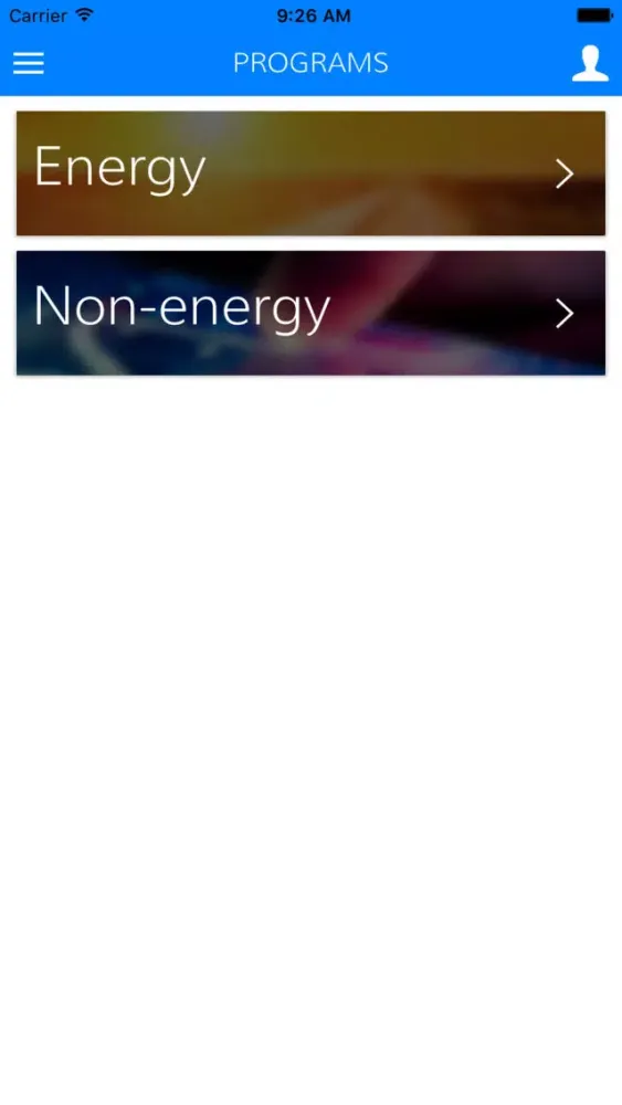 Capturas de tela do Energi
