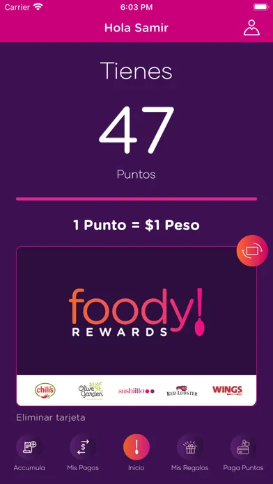 Foody Rewards سکرین شاٹس