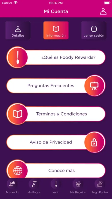 Foody Rewards سکرین شاٹس