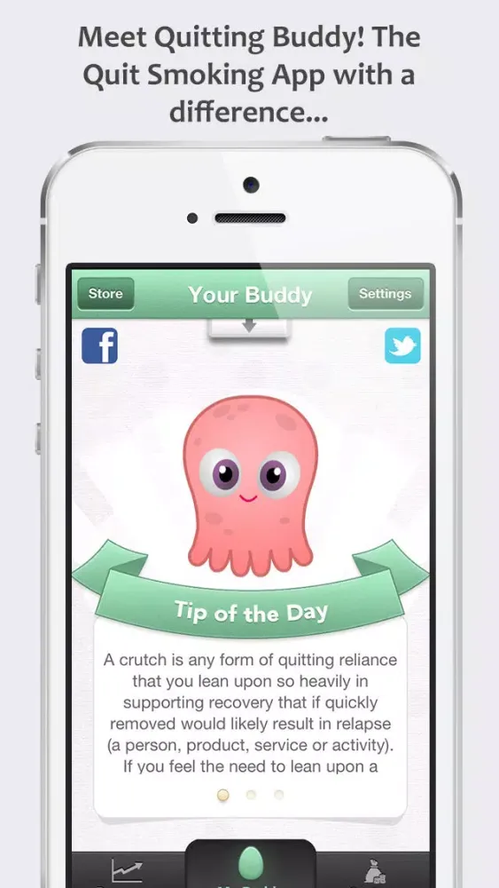 Zrzuty ekranu Quitting Buddy - The Stop Smoking App with a Difference
