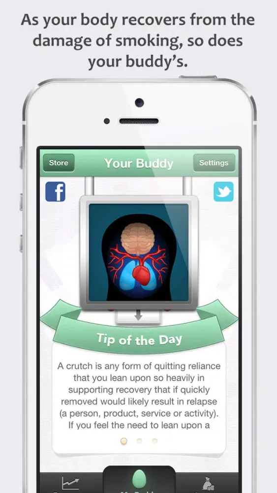 Zrzuty ekranu Quitting Buddy - The Stop Smoking App with a Difference