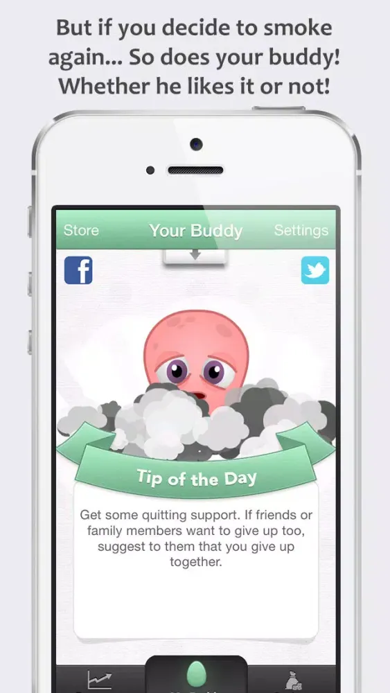 Zrzuty ekranu Quitting Buddy - The Stop Smoking App with a Difference