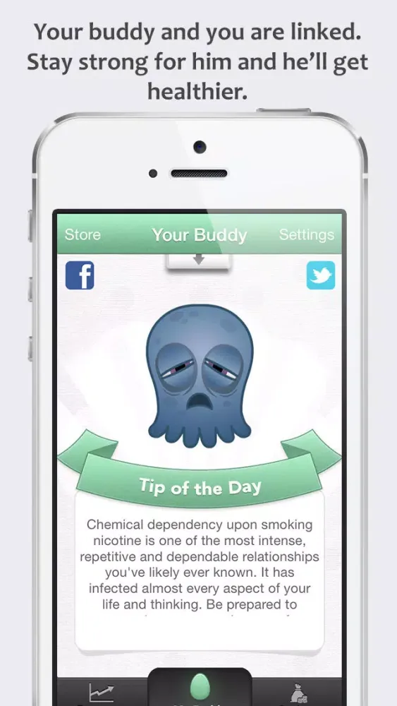 Zrzuty ekranu Quitting Buddy - The Stop Smoking App with a Difference