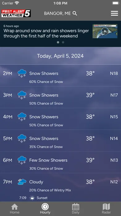 تصاویر WABI TV5 Weather App