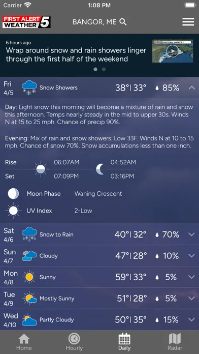 تصاویر WABI TV5 Weather App