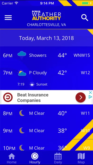 CBS19 Weather Authority Ekran Görüntüleri