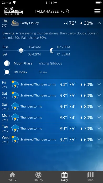 WCTV First Alert Weather স্ক্রিনশট