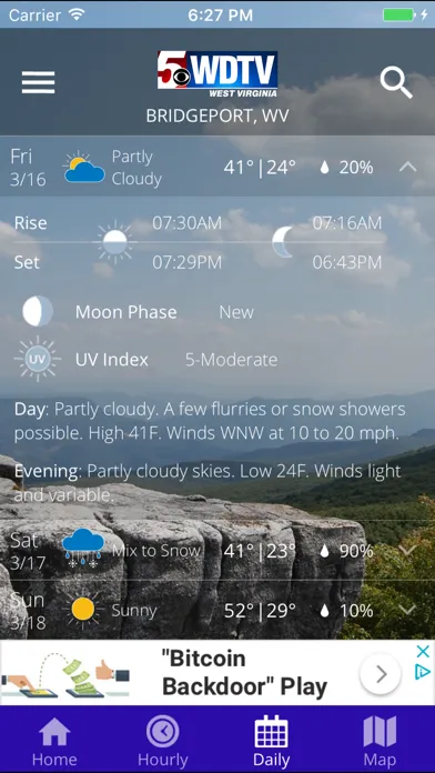 Screenshot di WDTV 5 First Alert Weather