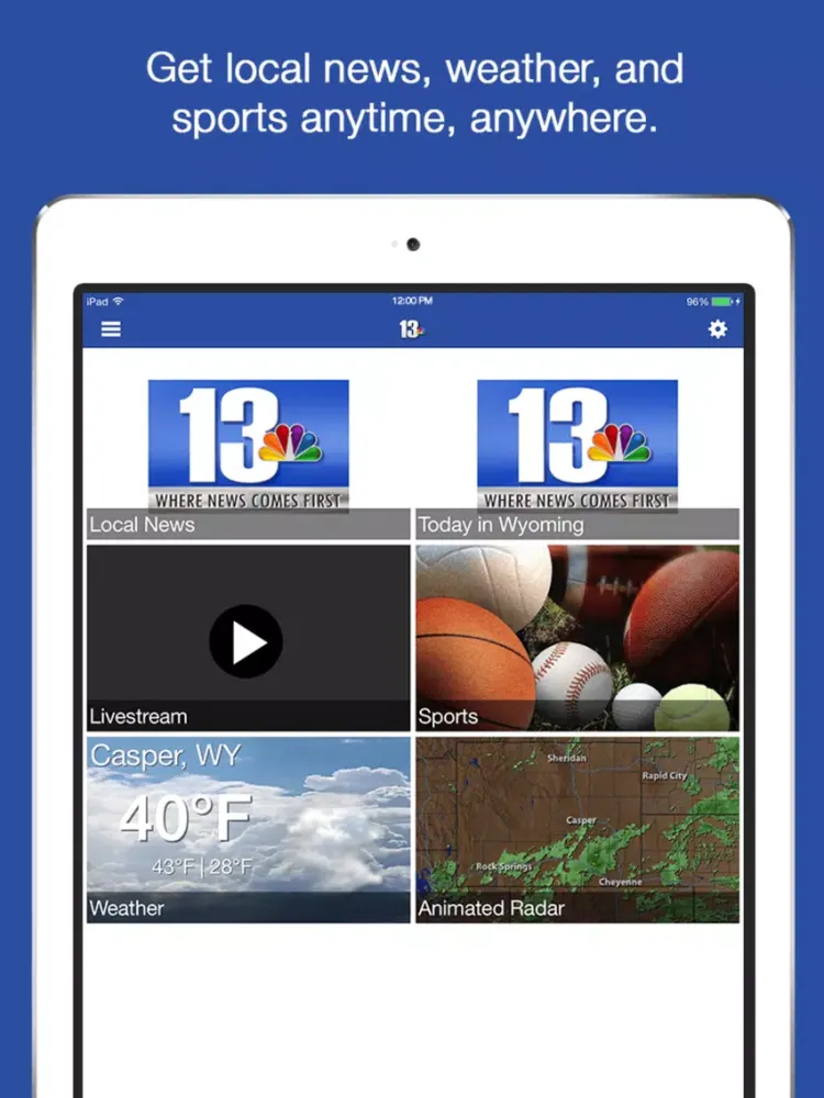 KCWY News iPad  स्क्रीनशॉट