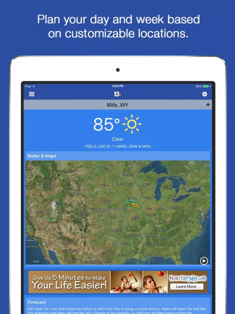 KCWY News iPad  स्क्रीनशॉट