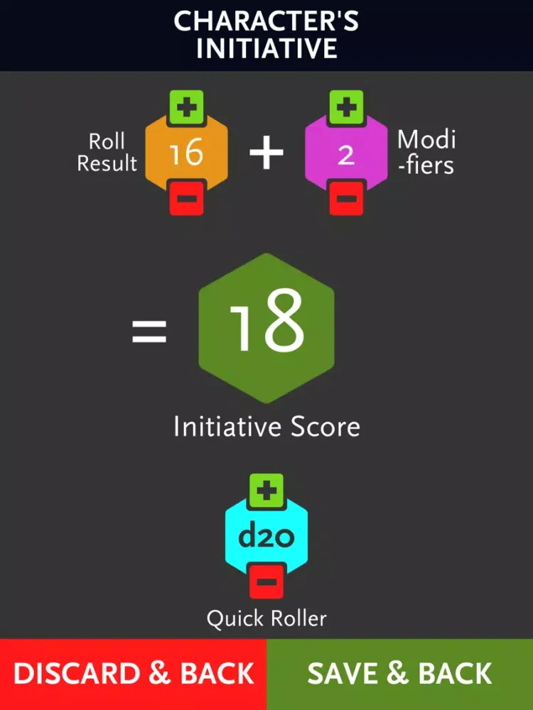 ProDnD Initiative Tracker iPad  Screenshots