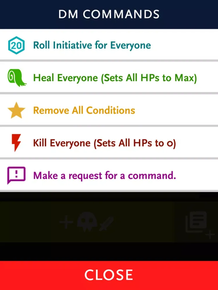 ProDnD Initiative Tracker iPad  Screenshots