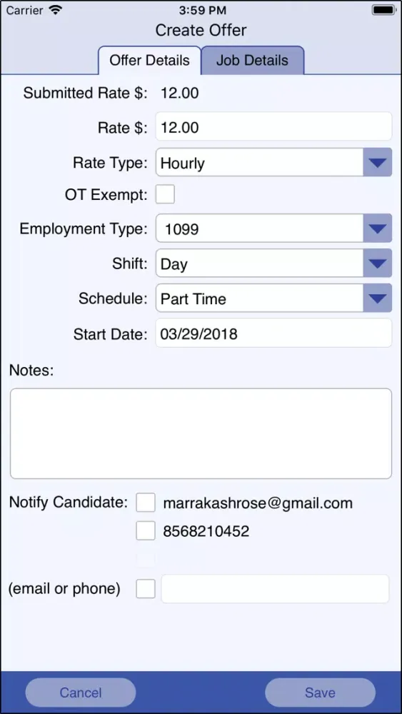 Tangkapan skrin Gray Peak Workforce