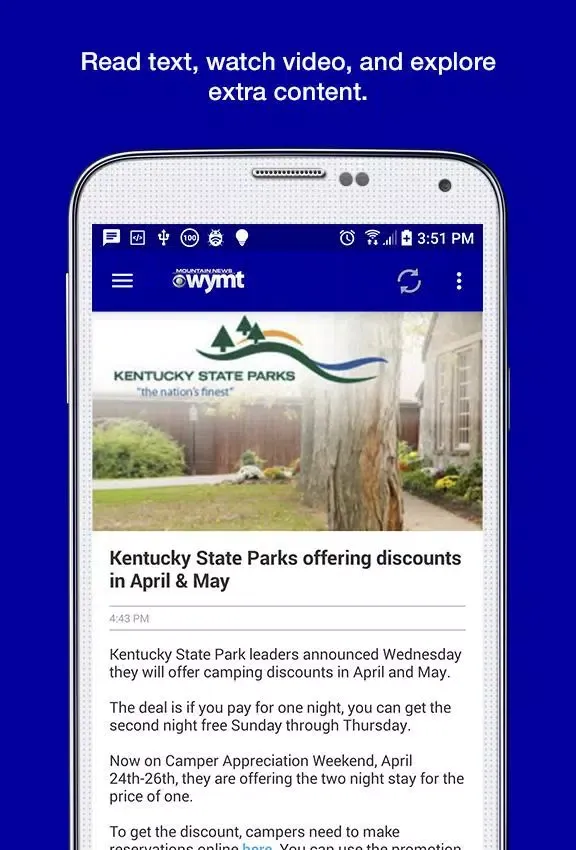 Screenshot di WYMT News