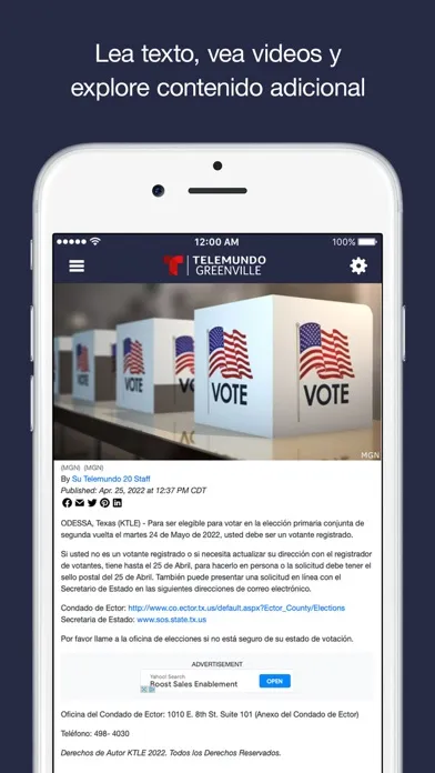 Telemundo ENC WITN-SP स्क्रीनशॉट