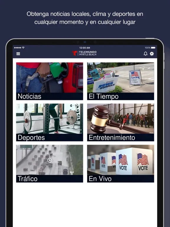 Telemundo Myrtle Beach WMBF-SP iPad 应用截图