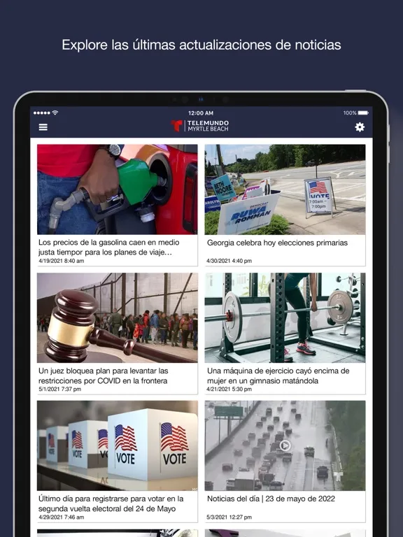 Telemundo Myrtle Beach WMBF-SP iPad 应用截图