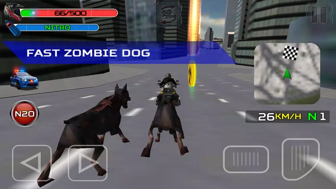 Zombie City : Police MotorCycle স্ক্রিনশট