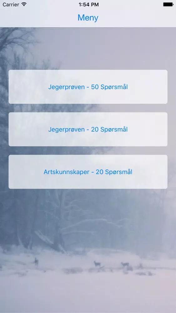 Jegerprøven - Test deg selv应用截图