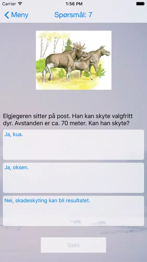 Jegerprøven - Test deg selv应用截图