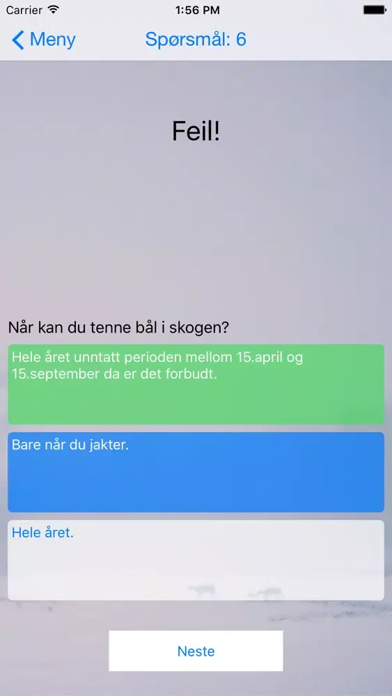 Jegerprøven - Test deg selv应用截图