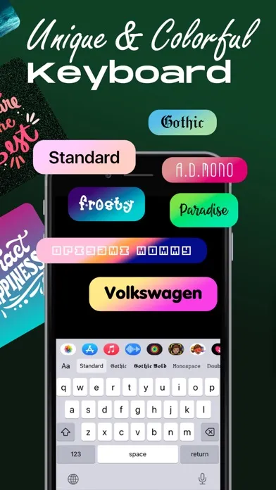 Fonts Theme: Cool Keyboards應用截圖