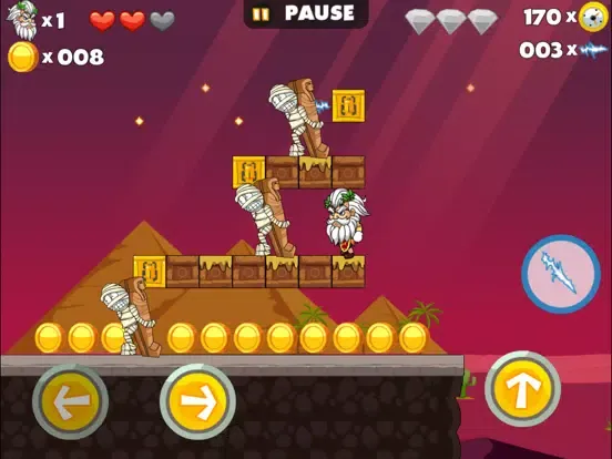 Great Zeus Free Super Fun Jump & Run Games iPad 应用截图