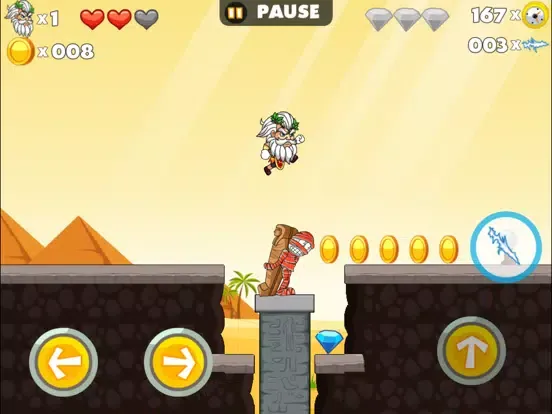 Great Zeus Free Super Fun Jump & Run Games iPad 应用截图
