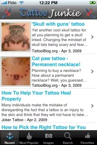 Tattoo Junkie スクリーンショット