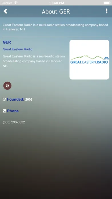 Great Eastern Radio Screenshots