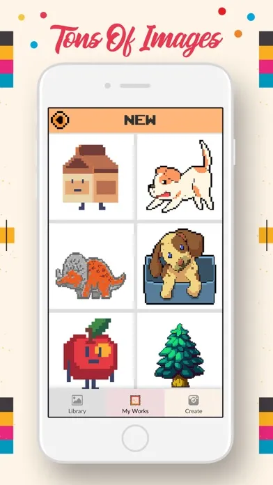 صور Pixel Grid Color by Number