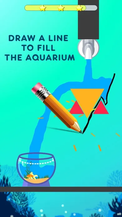 Tangkapan skrin Save The Fish - Physics Puzzle