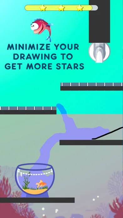 Tangkapan skrin Save The Fish - Physics Puzzle