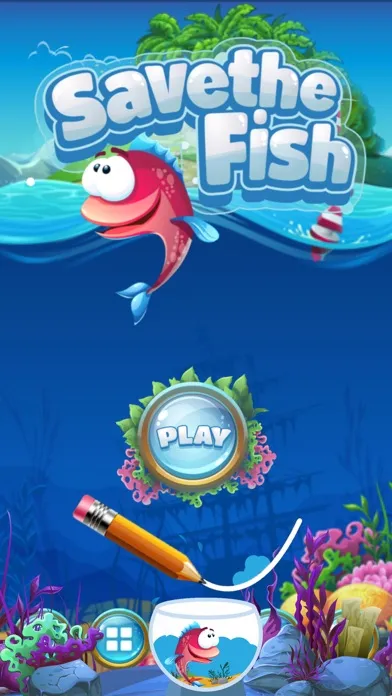 Tangkapan skrin Save The Fish - Physics Puzzle