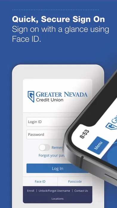 Tangkapan skrin Greater Nevada Mobile