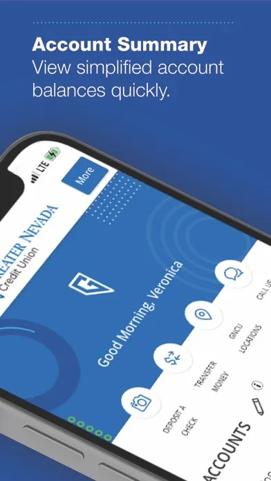 Tangkapan skrin Greater Nevada Mobile