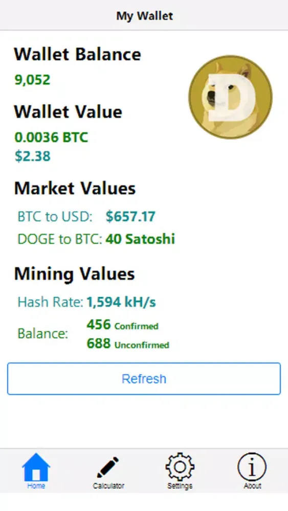 DogeCoin Manager Ekran Görüntüleri