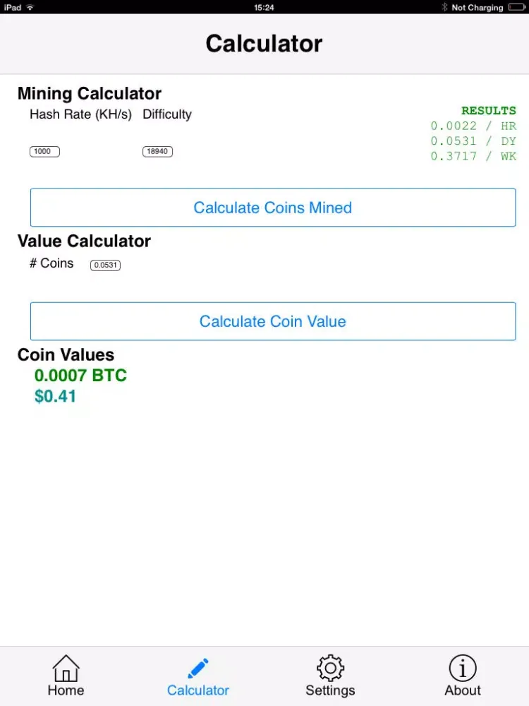 LiteCoin Manager iPad 应用截图