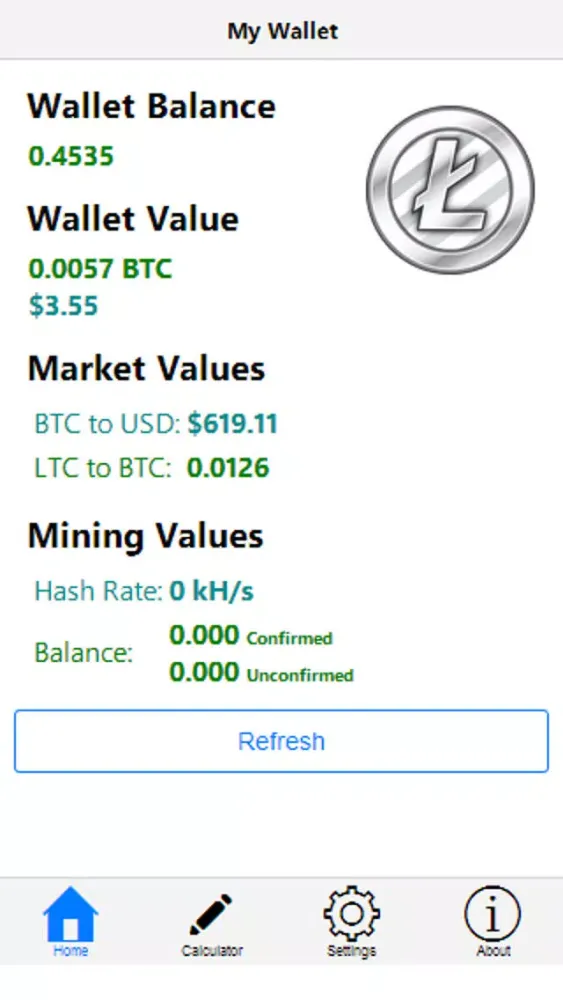 LiteCoin Manager应用截图