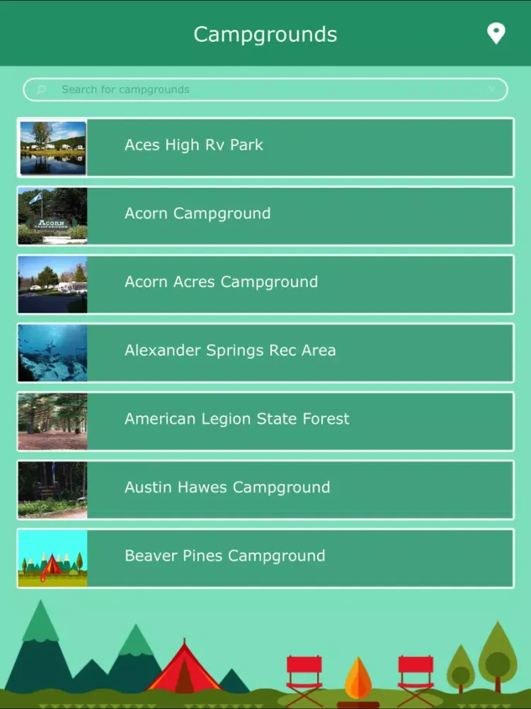 Connecticut Camping Guide iPad  Ekran Görüntüleri