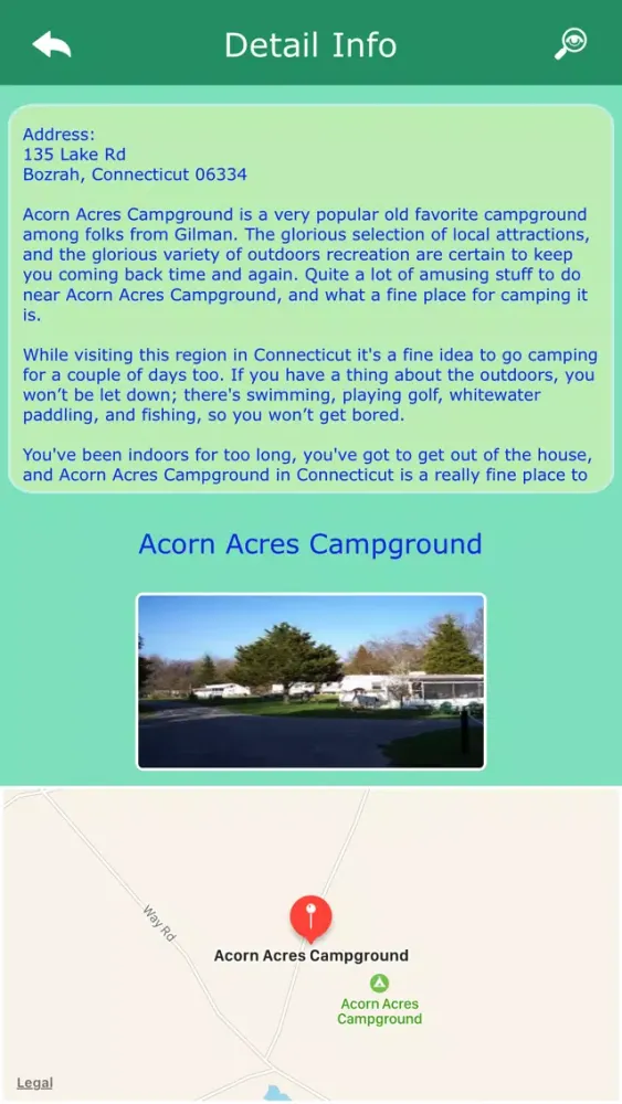 Connecticut Camping Guide Ekran Görüntüleri