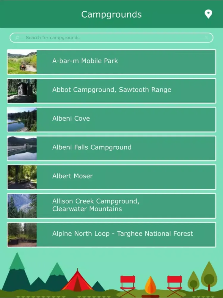 Capturas de pantalla de Camping In Idaho iPad 