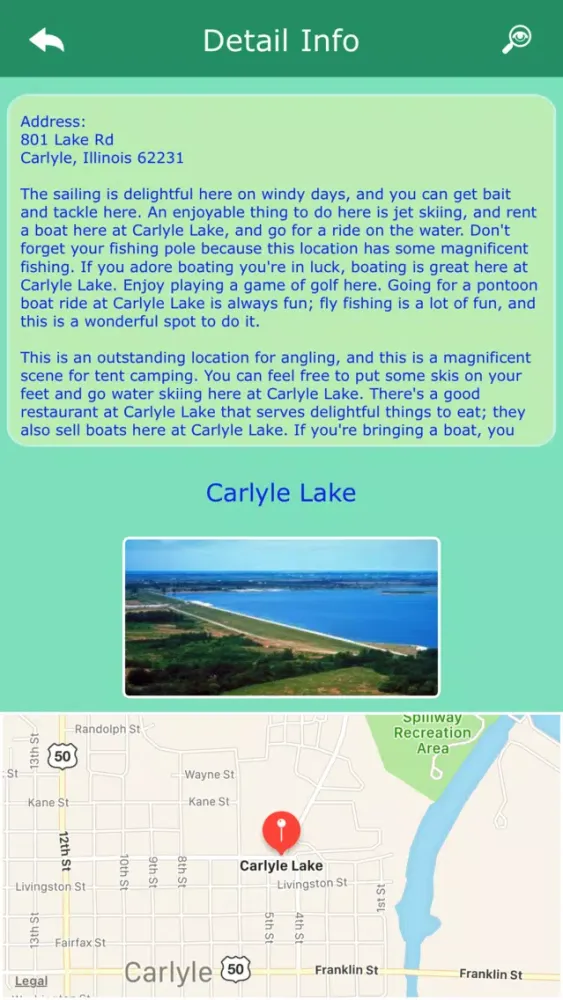 Illinois Camping Locations应用截图