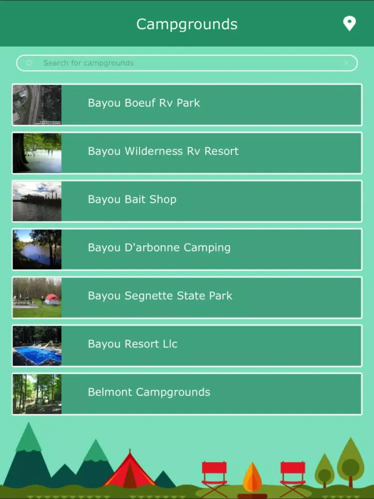 Camping in Louisiana iPad  スクリーンショット